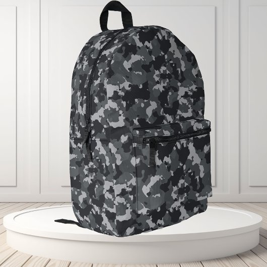 Urban Black Gray Camouflage Camouflage Bedruckter Rucksack