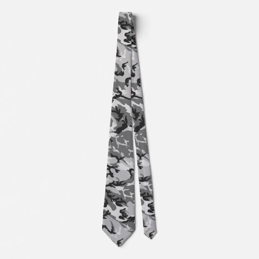 Urban Black & Gray Camouflage Krawatte (Vorderseite)