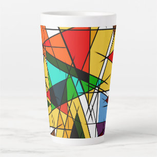 Urban Bleiglas-Ästhetik Individuelles Zitat Latte  Milchtasse