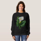Urban Bloom Graffiti Sonnenblume - Premium Sweatshirt (Vorne ganz)