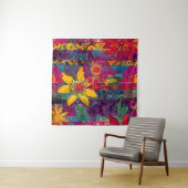 Urban Bloom Vivid Graffiti Blume Explosio Poster Wandteppich (Beispiel (Horizontal))