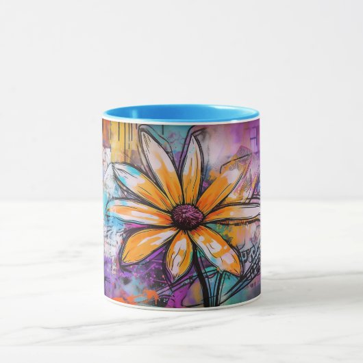 Urban Blooms Graffiti Tasse - African Daisy (Zentrum)