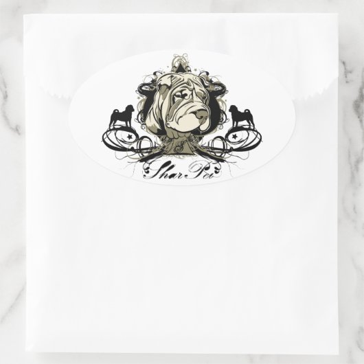 Urban Blüh Shar Pei Sticker (Tasche)