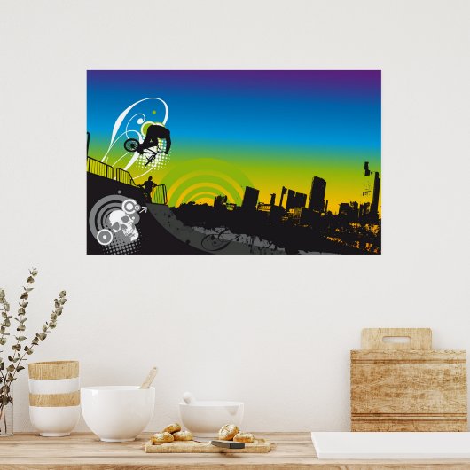 Urban BMX Poster (Küche)