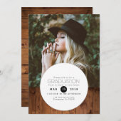 Urban Boho | Foto der Kreisschülerpartei Einladung (Vorne/Hinten)