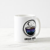 Urban Brew City Skyline Kaffee Kaffeetasse (VorderseiteRechts)
