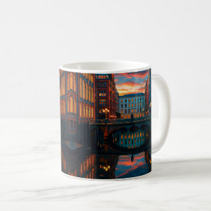 Urban Bridge Reflection Calm Kaffeetasse