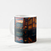 Urban Bridge Reflection Calm Kaffeetasse (Vorderseite Links)