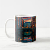 Urban Bridge Reflection Calm Kaffeetasse (Links)