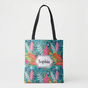 Urban bunt Jungle foliage Muster Tasche