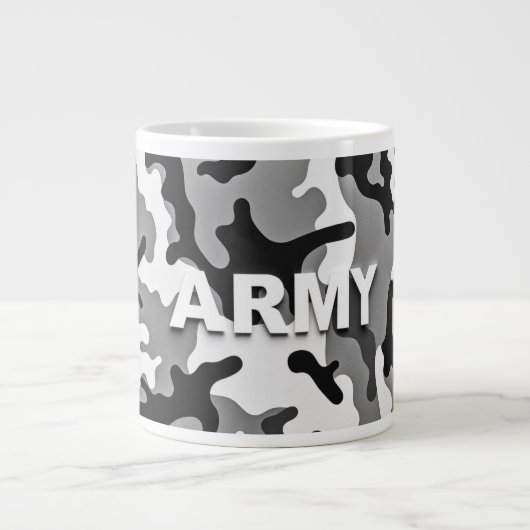 Urban Camo Armee Jumbo-Tasse (Vorderseite)