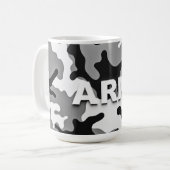 Urban Camo Armee Kaffeetasse (Vorderseite Links)