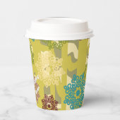 Urban Camouflage Floral Pattern Birthday Pappbecher (Links)