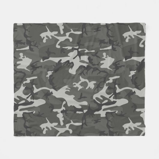 Urban Camouflage Pattern Fleecedecke (Vorderseite (Horizontal))
