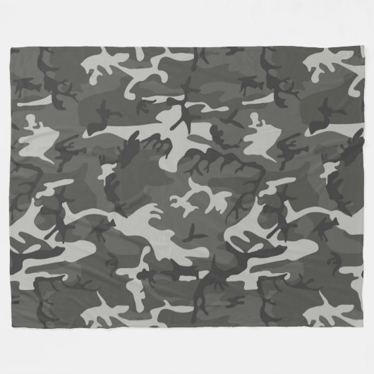 Urban Camouflage Pattern Fleecedecke (Vorderseite (Horizontal))