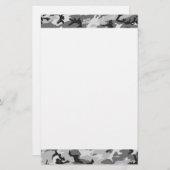 Urban Camouflage Pattern - Schwarz & Grau Briefpapier (Vorne/Hinten)