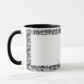 Urban Camouflage Pattern - Schwarz & Grau Tasse (Links)