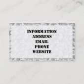 Urban Camouflage Pattern - Schwarz & Grau Visitenkarte (Rückseite)