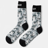 Urban Camouflage Pattern Socken (Linkes Detail)
