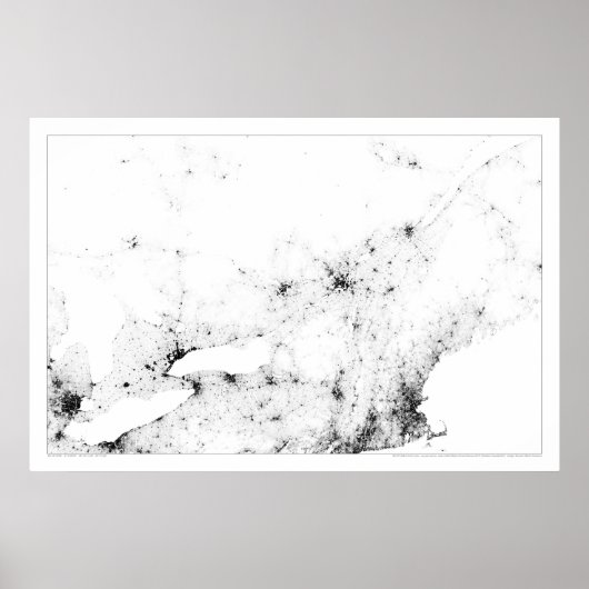 Urban Canada Census Dotmap Poster (Vorne)