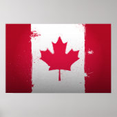 Urban Canada Flag Poster (Vorne)