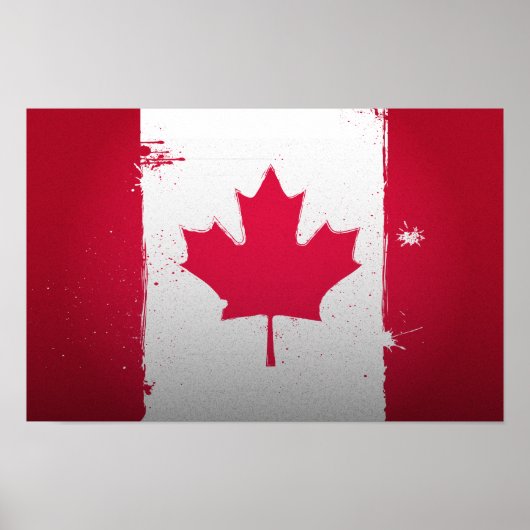 Urban Canada Flag Poster (Vorne)