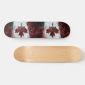 Urban Canada Grunge Custom Pro Park Board Skateboard (Horizontal)