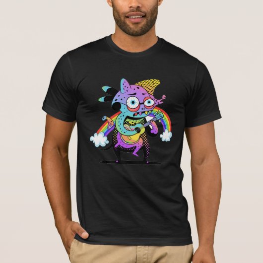 Urban Cartoon Chaos - Funky Graffiti Style Charact T-Shirt (Vorderseite)