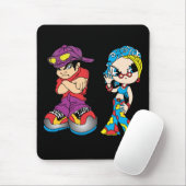Urban Cartoon Duo Tee Mousepad (Mit Mouse)