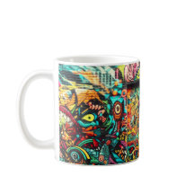 Urban Chaos Mug – Vibrant Street Art Energy