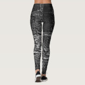 Urban Chic: Coole Brick-Wall-Textur Leggings (Rückseite)