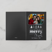 Urban Chic Hand Drawn Frohe Weihnachts-Foto (Äußere Ablage)