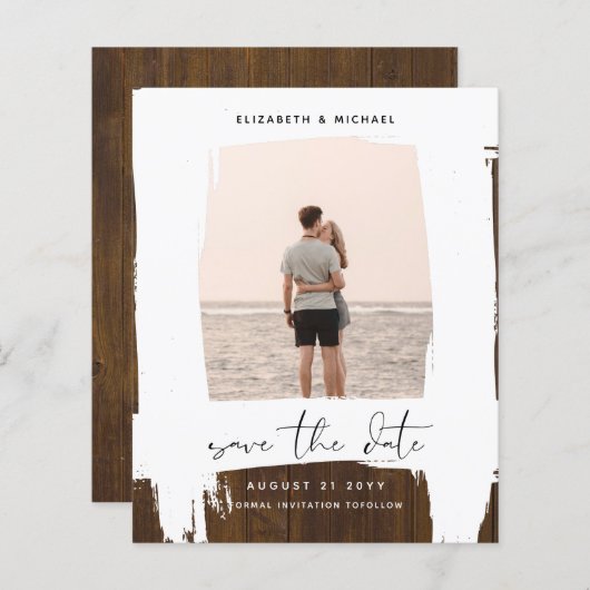 Urban Chic Minimalistisches FOTO Speichern Sie die (Vorne/Hinten)