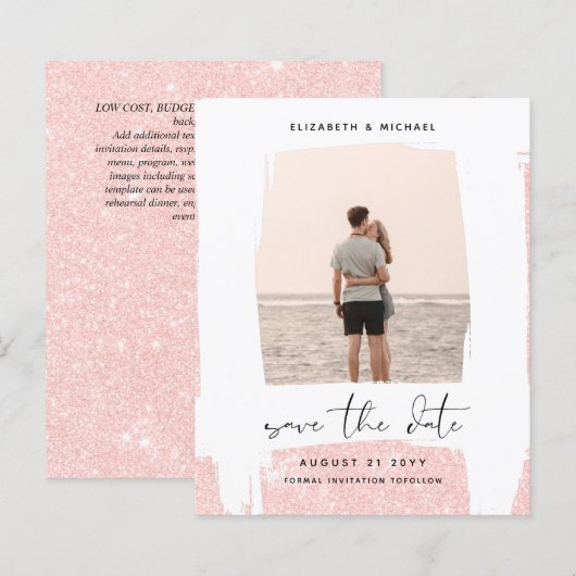 Urban Chic Minimalistisches FOTO Speichern Sie die (Vorne/Hinten)