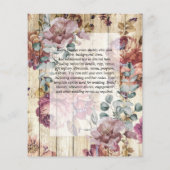 Urban Chic Minimalistisches FOTO Speichern Sie die Flyer (Hinten)