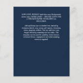 Urban Chic Minimalistisches FOTO Speichern Sie die Flyer (Hinten)