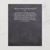 Urban Chic Minimalistisches FOTO Speichern Sie die Flyer (Hinten)