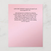 Urban Chic Minimalistisches FOTO Speichern Sie die Flyer (Hinten)