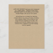 Urban Chic Minimalistisches FOTO Speichern Sie die Flyer (Hinten)