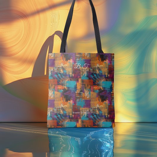 Urban Chic Personalisiert Tote Bag mit Initialen Tasche