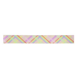Urban Chic Rainbow Kariertes Muster Satinband
