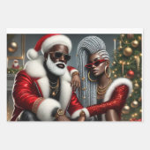 Urban Chic Santa Geschenkpapier Set (Vorderseite 3)