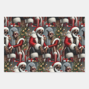 Urban Chic Santa Geschenkpapier Set