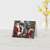 Urban Chic Santa Karte (Gelbe Blume)