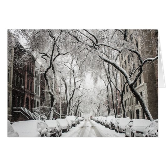 Urban Christmas Snow in Brooklyn NY (Vorderseite (Horizontal))