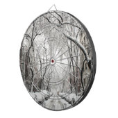 Urban Christmas Snow in Brooklyn NY Dartscheibe (Vorderseite rechts)