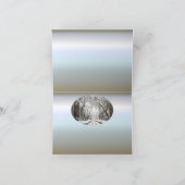 Urban Christmas Snow in Brooklyn NY Karte (Innenseite)