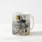 Urban City Library Stamp Mug Holiday Kaffeetasse (VorderseiteRechts)