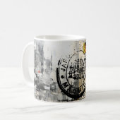 Urban City Library Stamp Mug Holiday Kaffeetasse (Vorderseite Links)