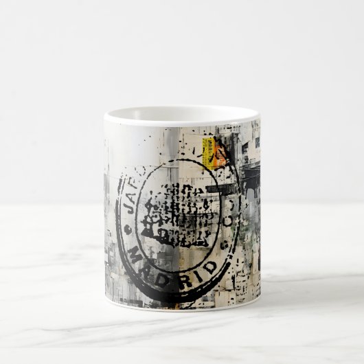 Urban City Library Stamp Mug Holiday Kaffeetasse (Mittel)